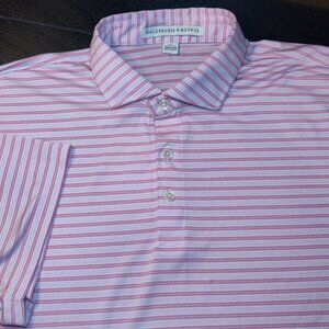 Holderness & Bourne The Vardon Golf Polo In Azalea SIZE XL